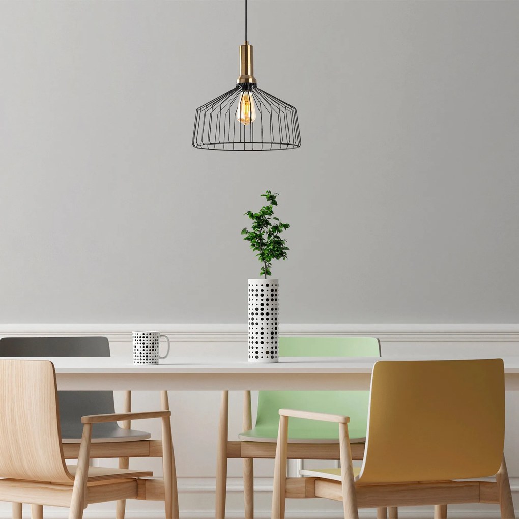 Chandelier Dear – Preto Antique – 34 x 34 cm