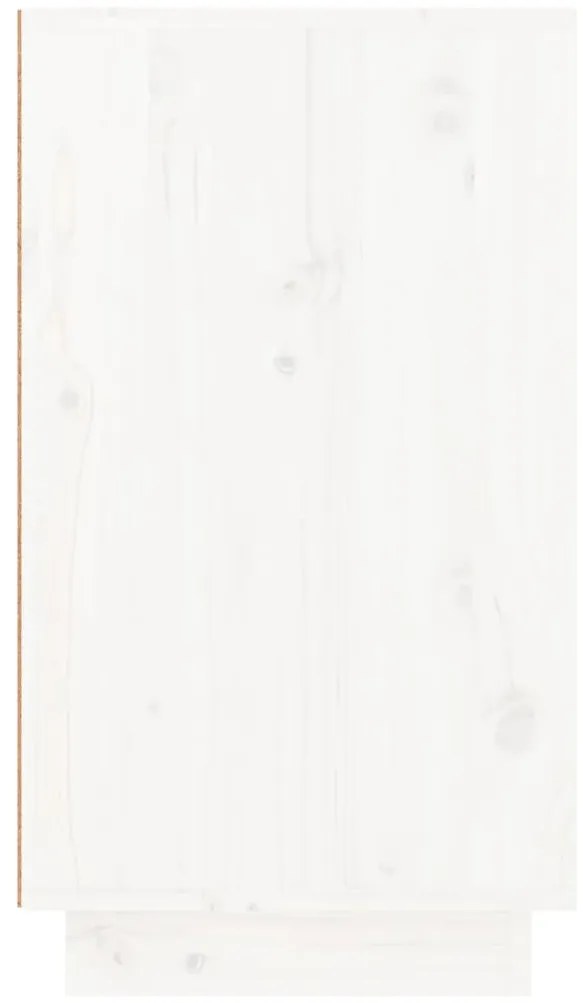 Sapateira 110x34x61 cm madeira de pinho maciça branco