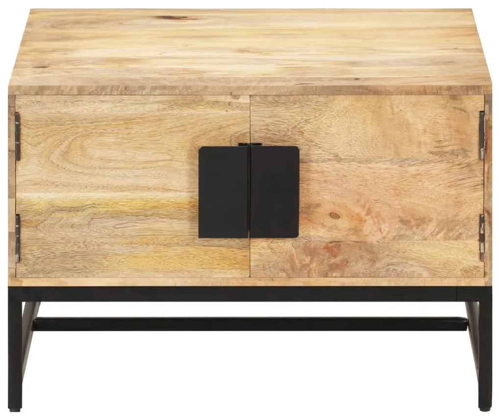 Mesa de centro 67x67x45 cm madeira de mangueira maciça