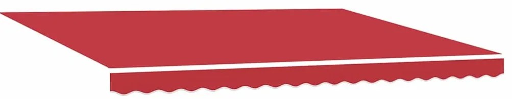 Toldo Retrátil Automático vidaXL com LED Vermelho 450x350 cm