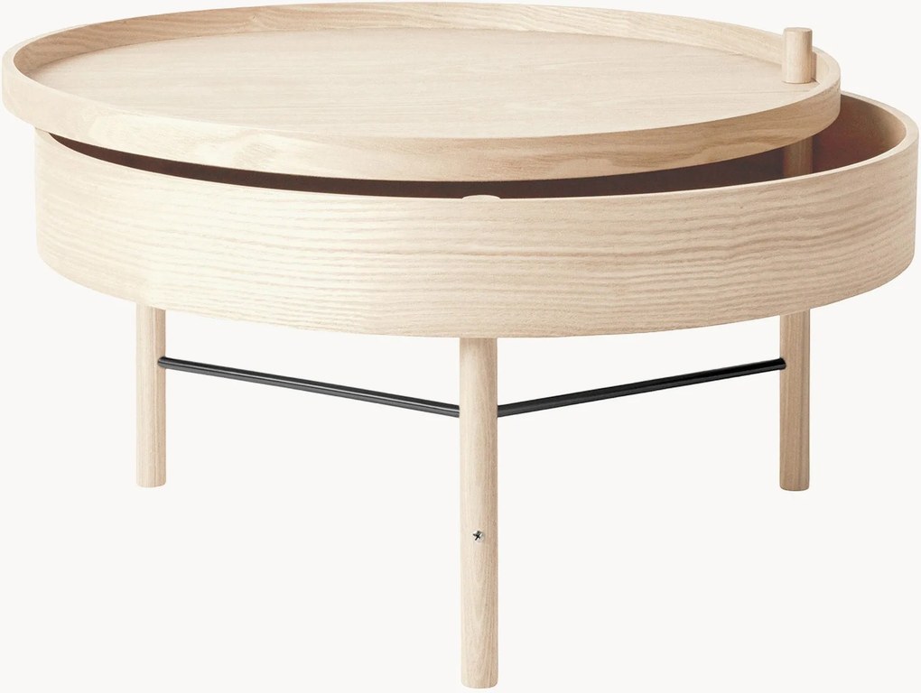 Mesa de apoio redonda com arrumação Turning Table