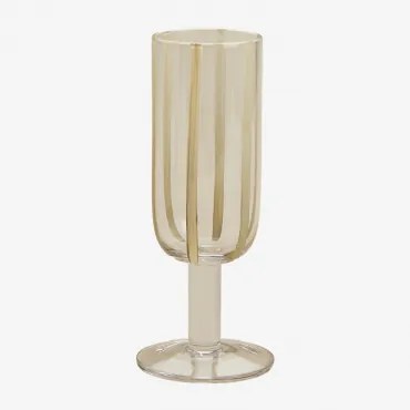 Pack De 4 Taças De Champanhe 26 Cl Em Vidro Jalviana Tapioca Bege - Sklum