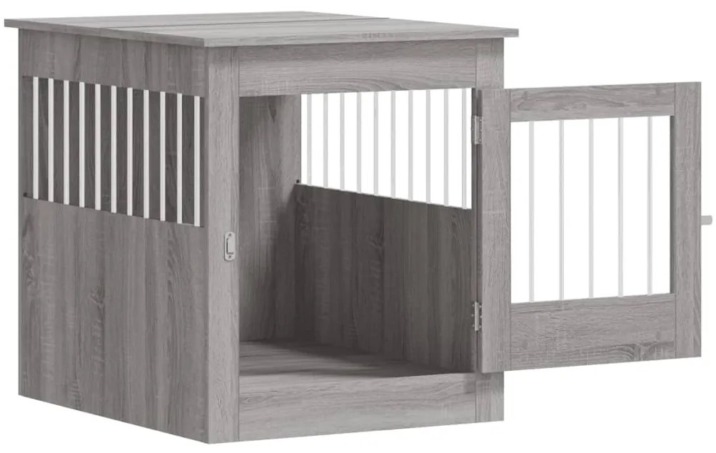 Móvel casota para cão 64,5x80x71 derivados madeira cinza sonoma