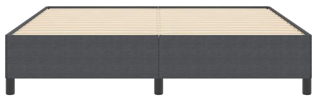 Estrutura de Cama vidaXL Cinza Escuro 180x200 cm Tecido Corduroy
