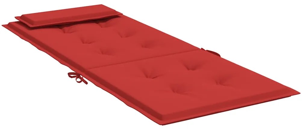 Almofadões p/ cadeira encosto alto 6 pcs tecido oxford vermelho