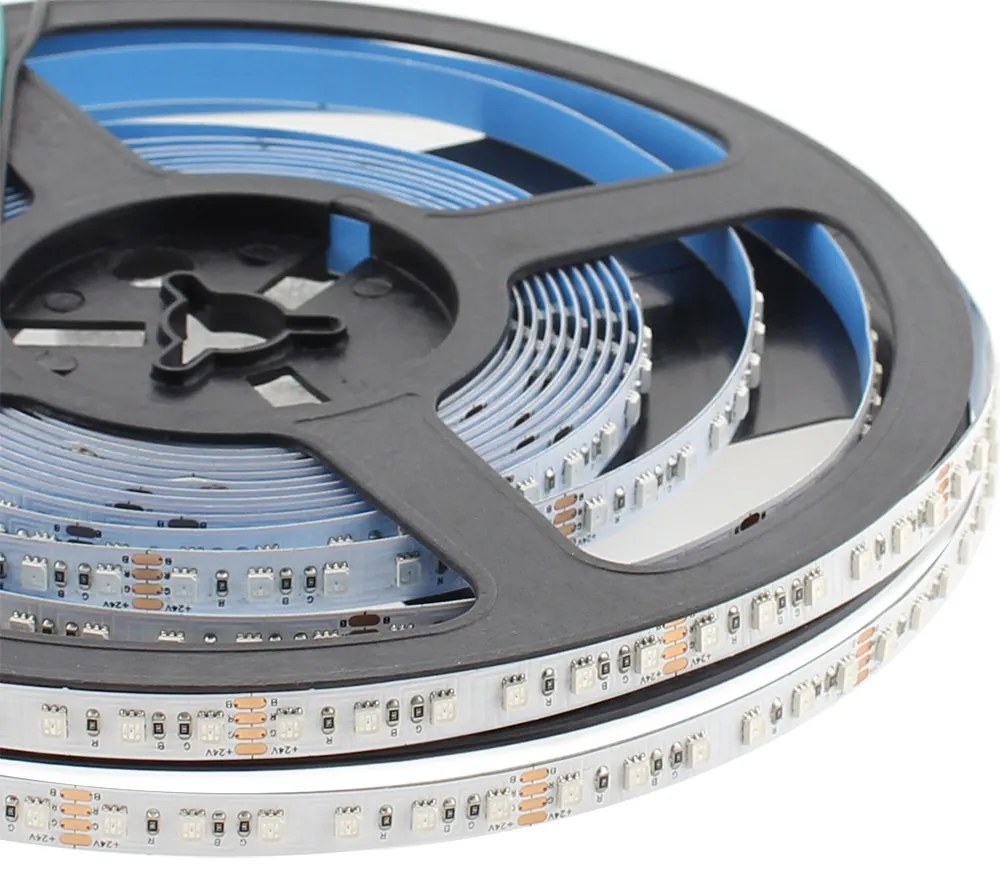 Fita LED SMD2835, Samsung ChipLed, RGB, DC24V, 5m (120Led/m) - IP65, RGB
