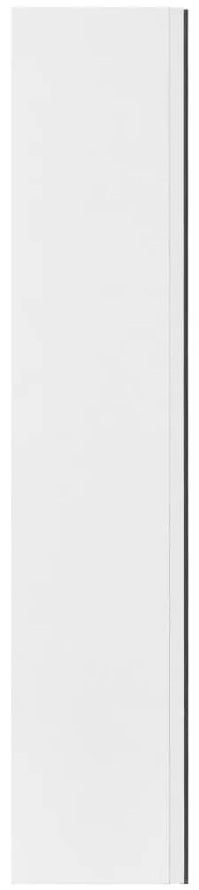 Armário espelhado para casa de banho 60x15x75 cm MDF branco