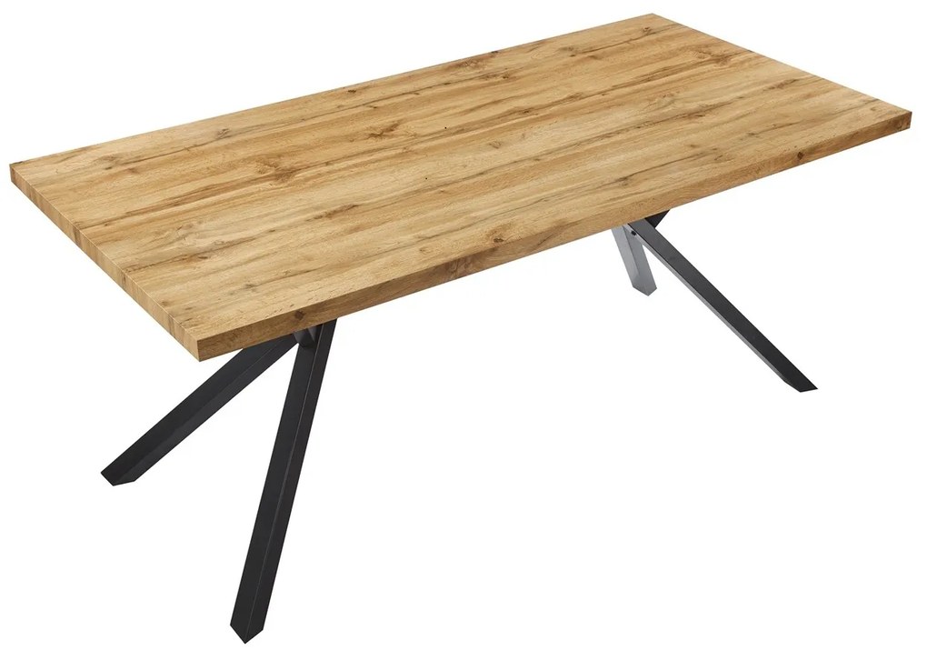Mesa Jantar OLITE 180RT, metal, tampo DM vintage, 180 x 90 cms