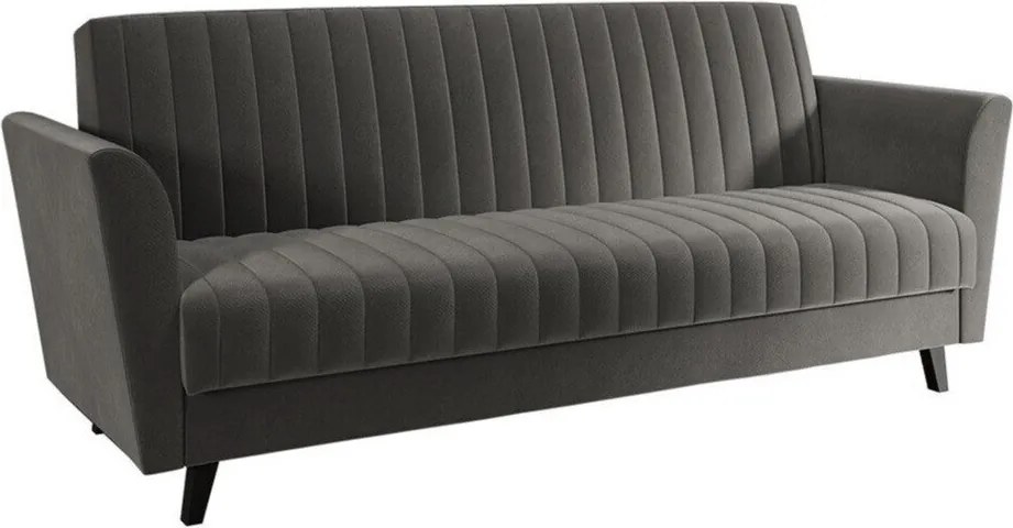 Sofá-cama Columbus 144, Cama com arrumação, 90x230x87cm, 61 kg, Pernas: Madeira, Madeira: Pinheiro