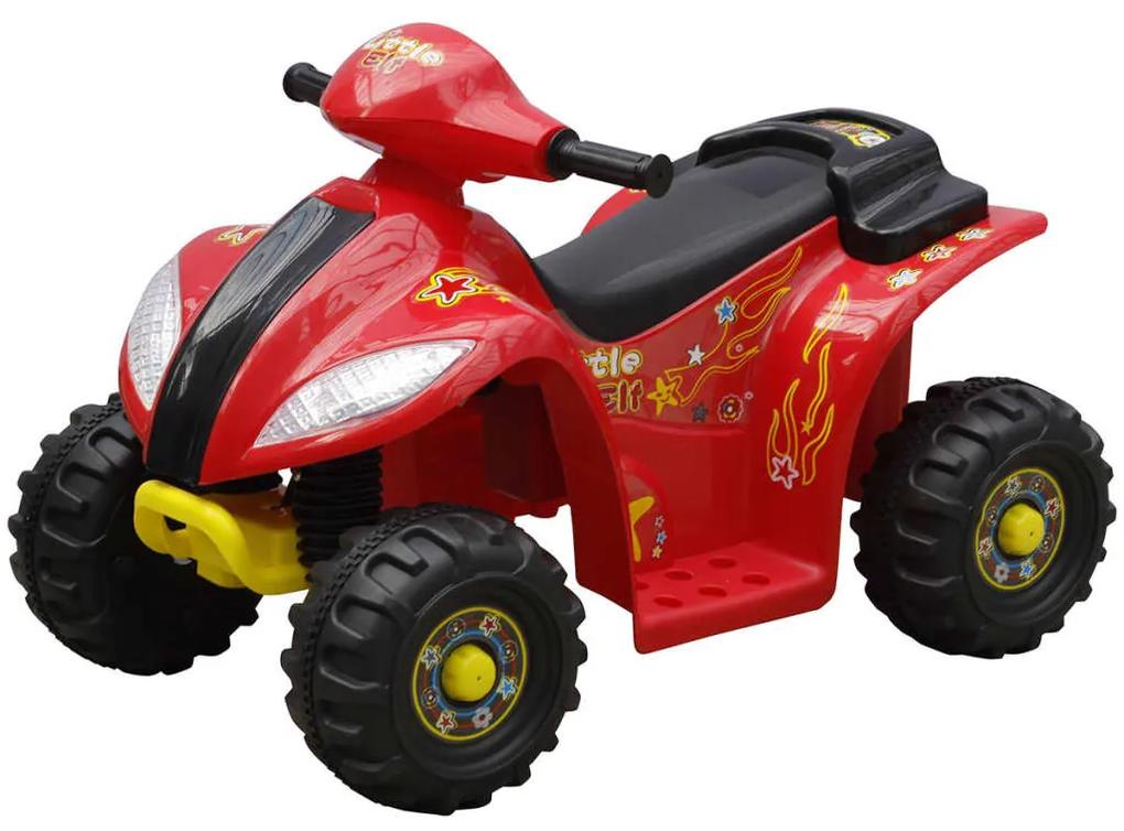 80053 vidaXL Quadriciclo Elétrico para Crianças Vermelho e Preto