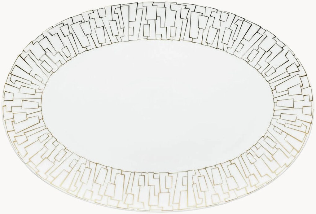 Travessa oval de servir em porcelana TAC