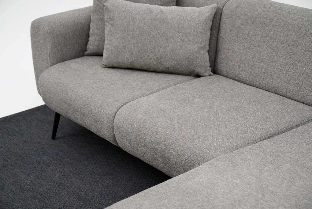 Sofá de Canto Side – Cinzento Claro – 252 cm