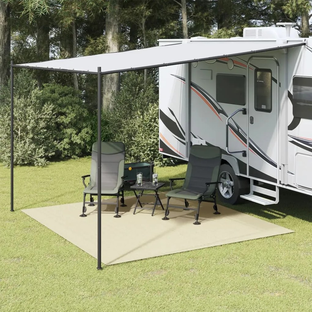 vidaXL Tenda tapete 4x3 m creme
