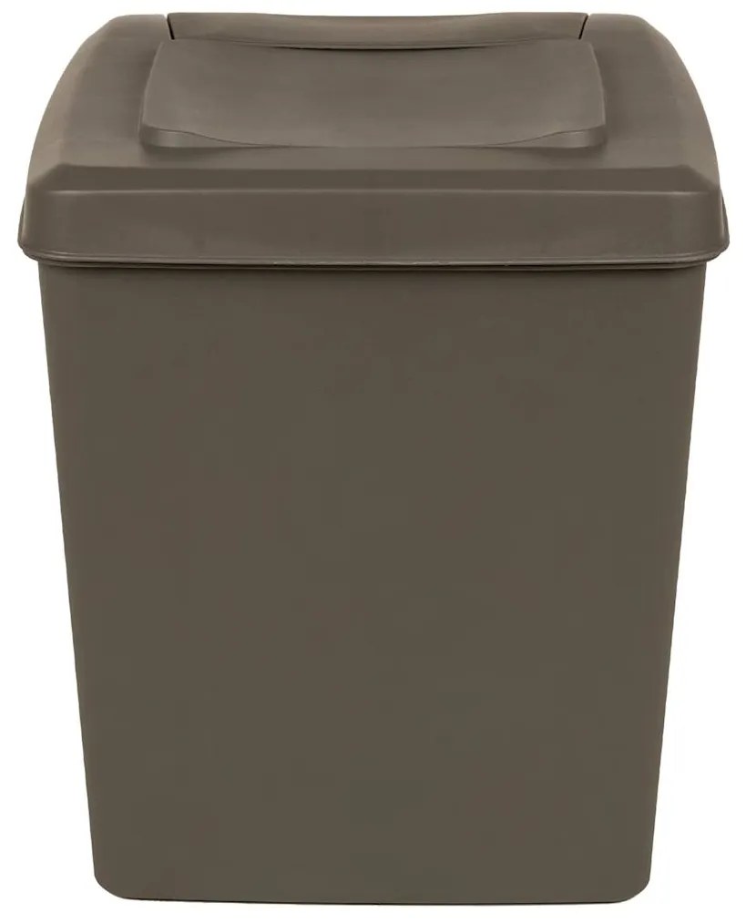 Caixotes do lixo empilháveis 3 pcs 75 L polipropileno cinzento