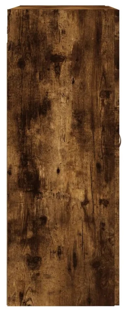 Armário de parede 69,5x34x90 cm deriv. madeira carvalho fumado