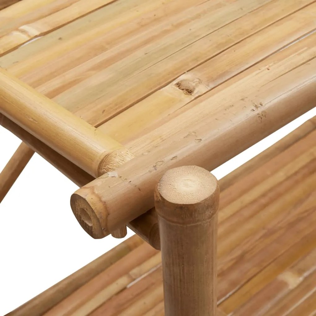 Estante com 3 prateleiras 100x40x90 cm bambu