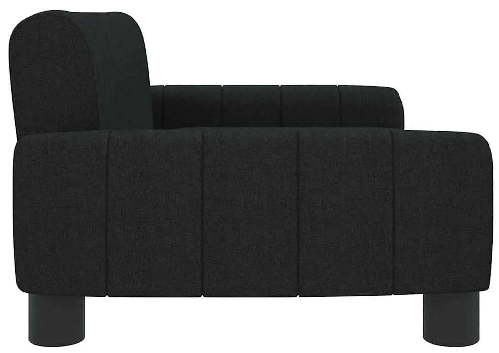 Cama para cães 70x45x30 cm tecido preto