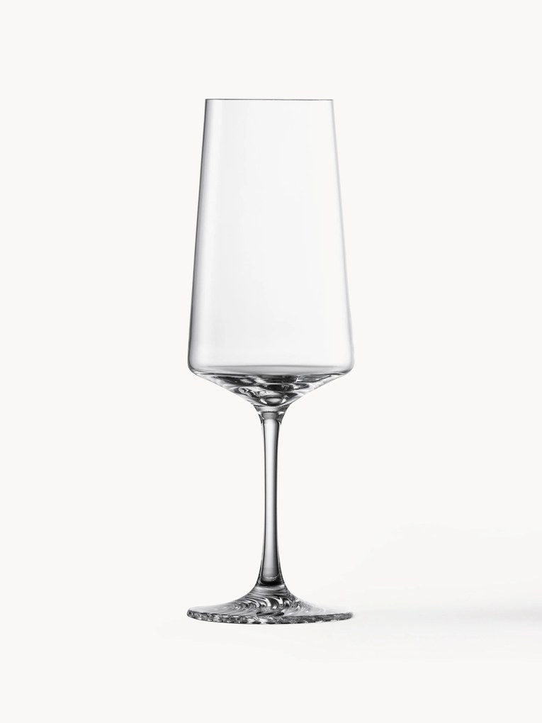 Copos de champanhe de cristal Echo, conjunto de 4