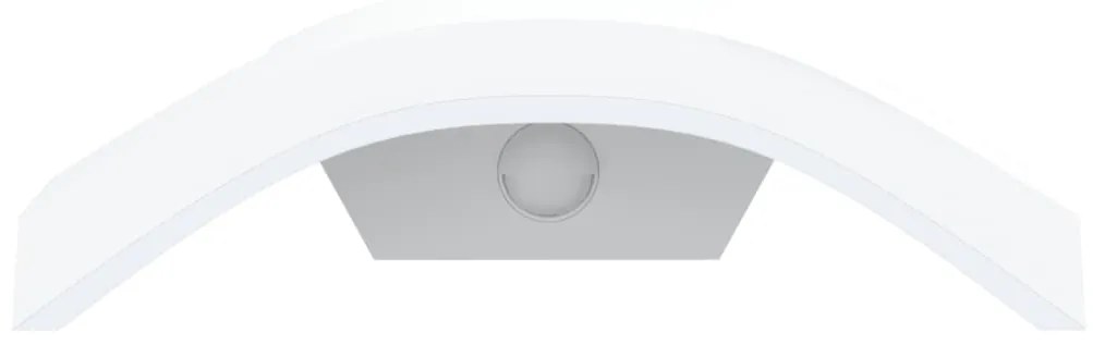 Candeeiro parede LED exterior c/ sensor alumínio fundido branco