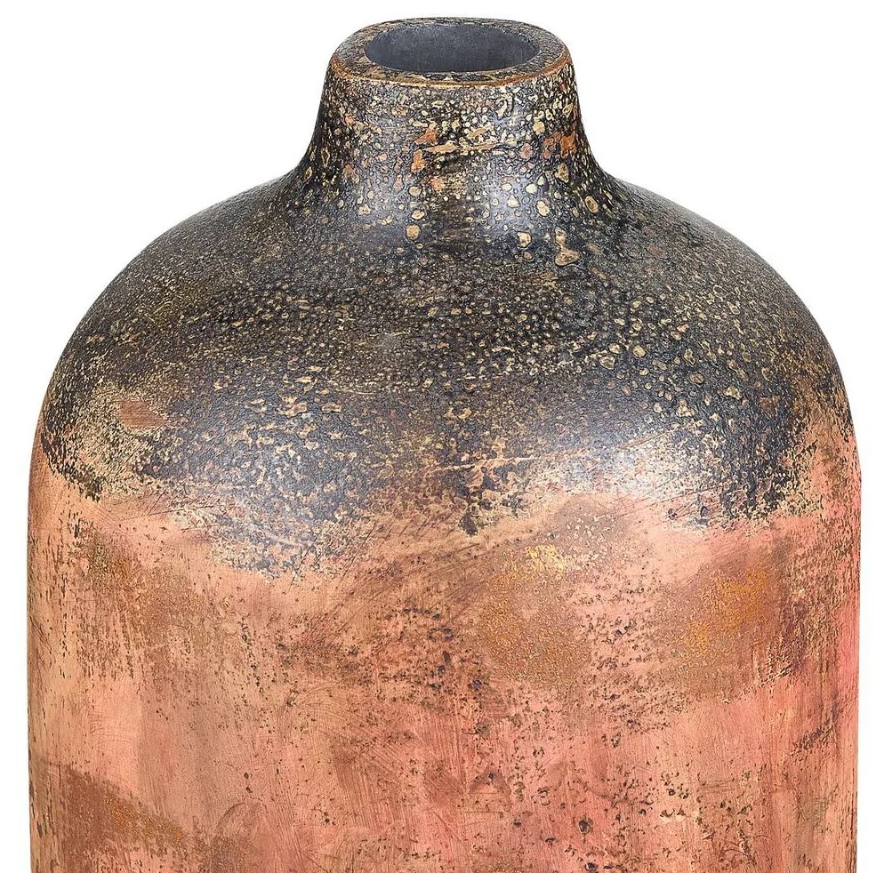 Vaso de terracota cor de cobre 53 cm SARAGOSSA  Beliani