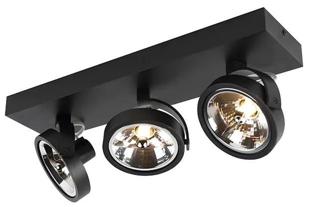 LED Projete spot black ajustável com 3 luzes, incluindo 3 x G9 - Go Moderno