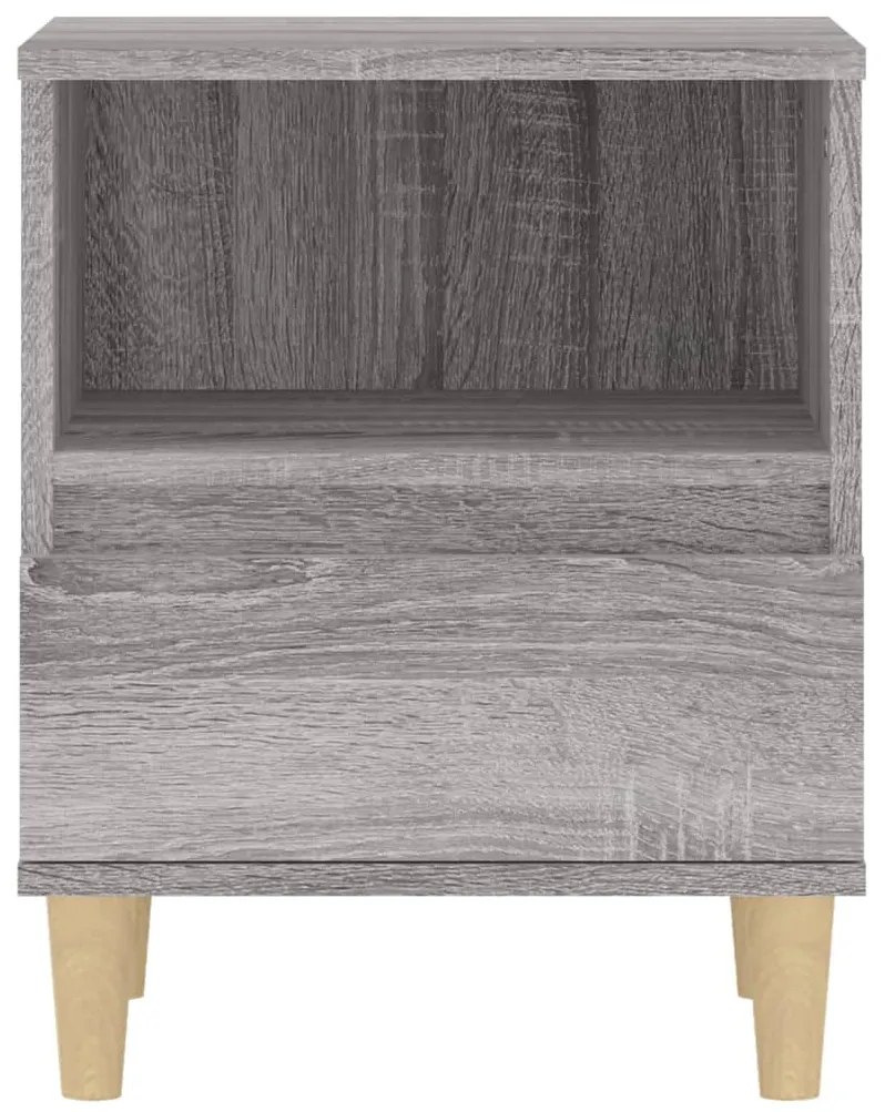 Mesa de cabeceira 40x35x50 cm cinzento sonoma