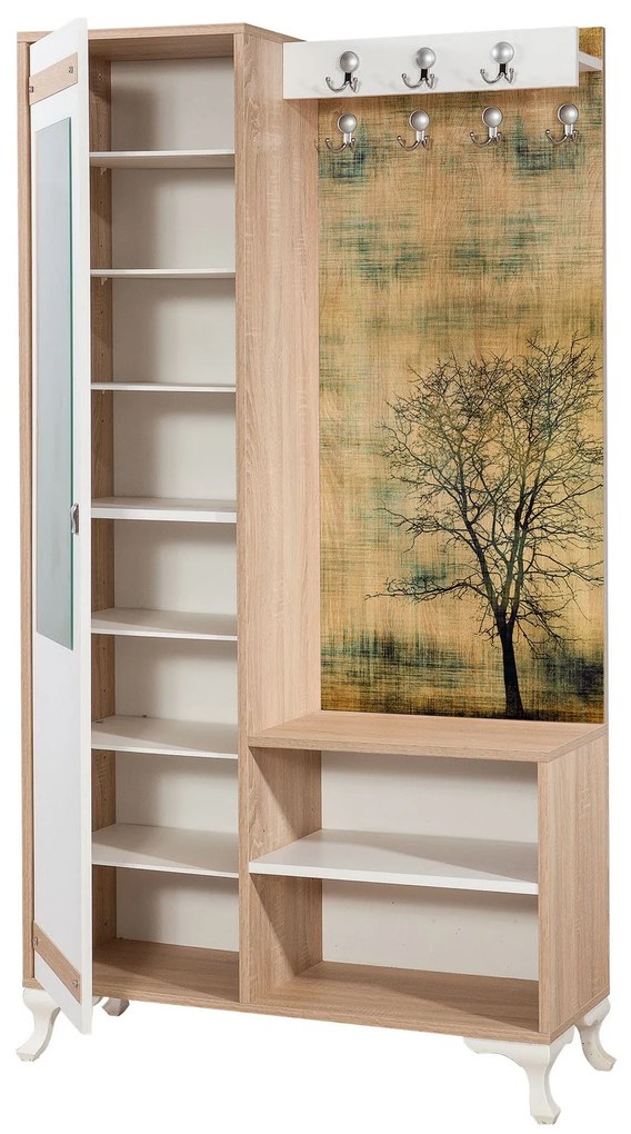 **** Hall Stand Inci – Carvalho Sonoma – 100x190x36 cm
**
