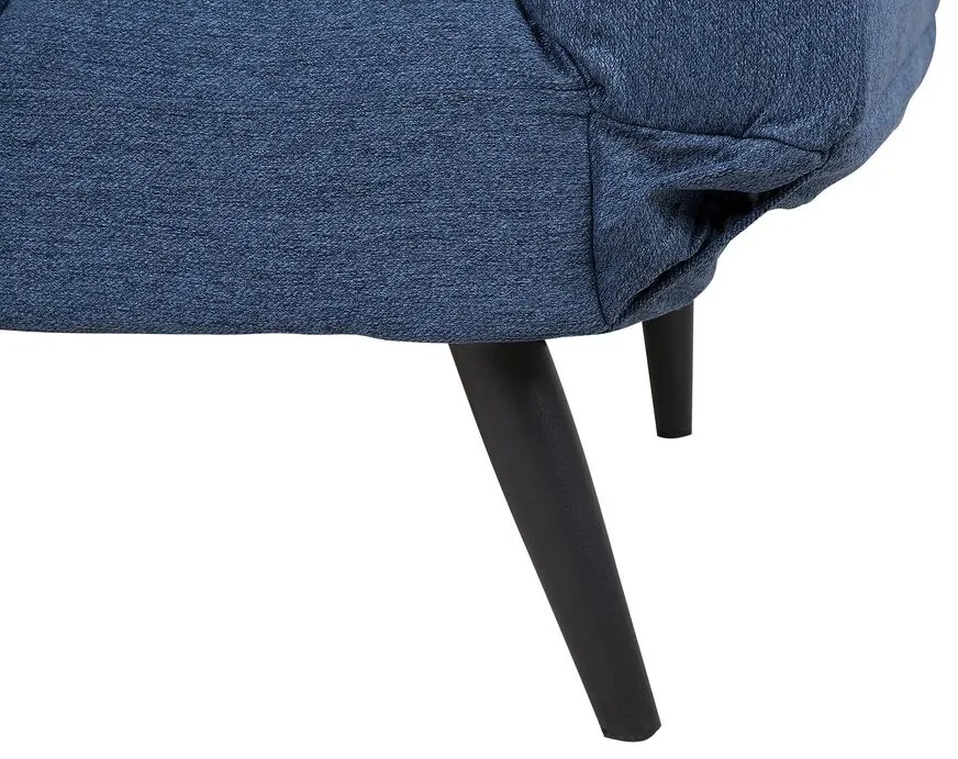 Sofá-cama em tecido azul marinho BREKKE Beliani
