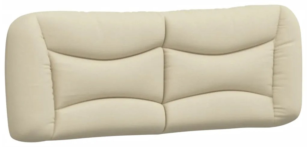 Estrutura de cama com LED sem colchão 140x200 cm tecido