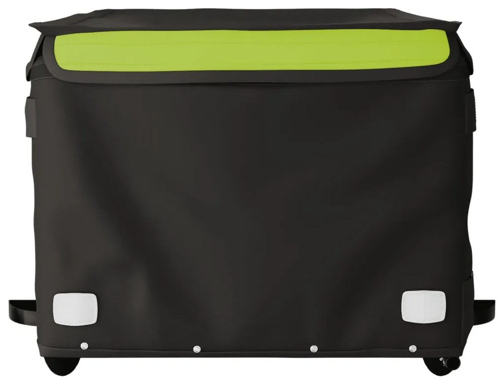 Reboque para bicicleta 45 kg ferro preto e verde