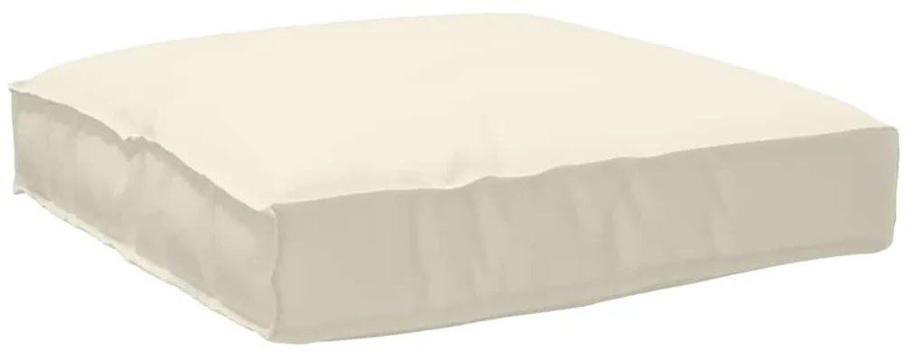 vidaXL Capa de Almofada para Assento Creme 80 x 80 x 12 cm - Tecido Oxford