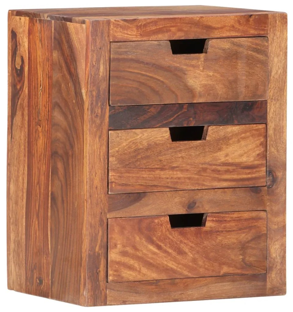 Mesa de cabeceira 40x30x50 cm madeira de acácia maciça