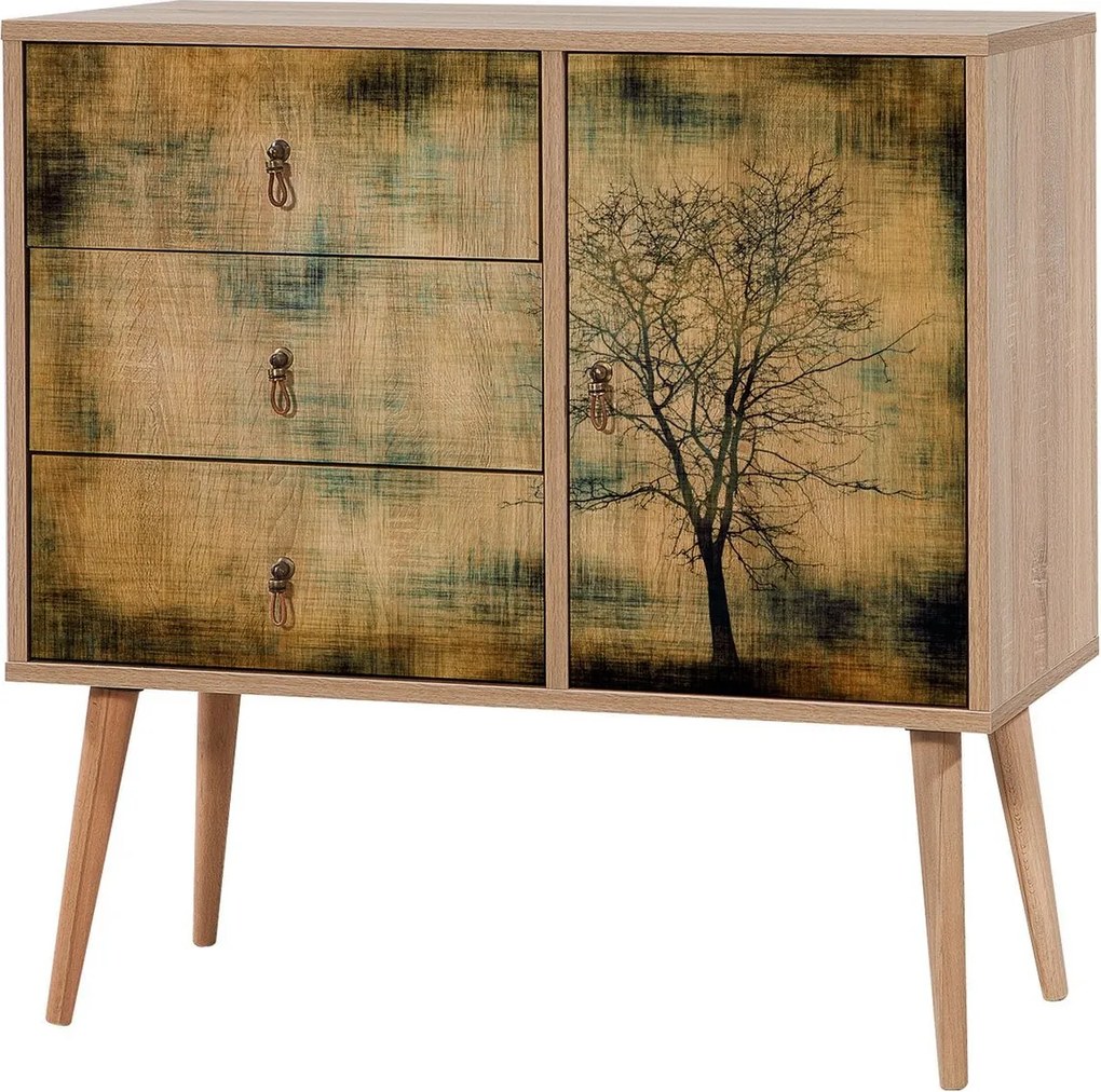 Cômoda Verybox – Carvalho Sonoma – 90x90x40 cm
