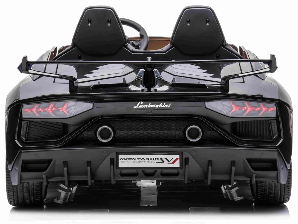 Carro elétrico para crianças Lamborghini Aventador 24V 2 Lugares, MP4 player, bancos em couro sintético, portas de abertura vertical, motor 2 x 45W, b