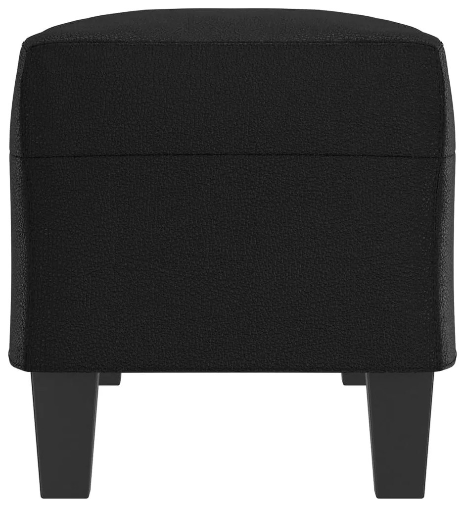 Banco 100x35x41 cm couro artificial preto