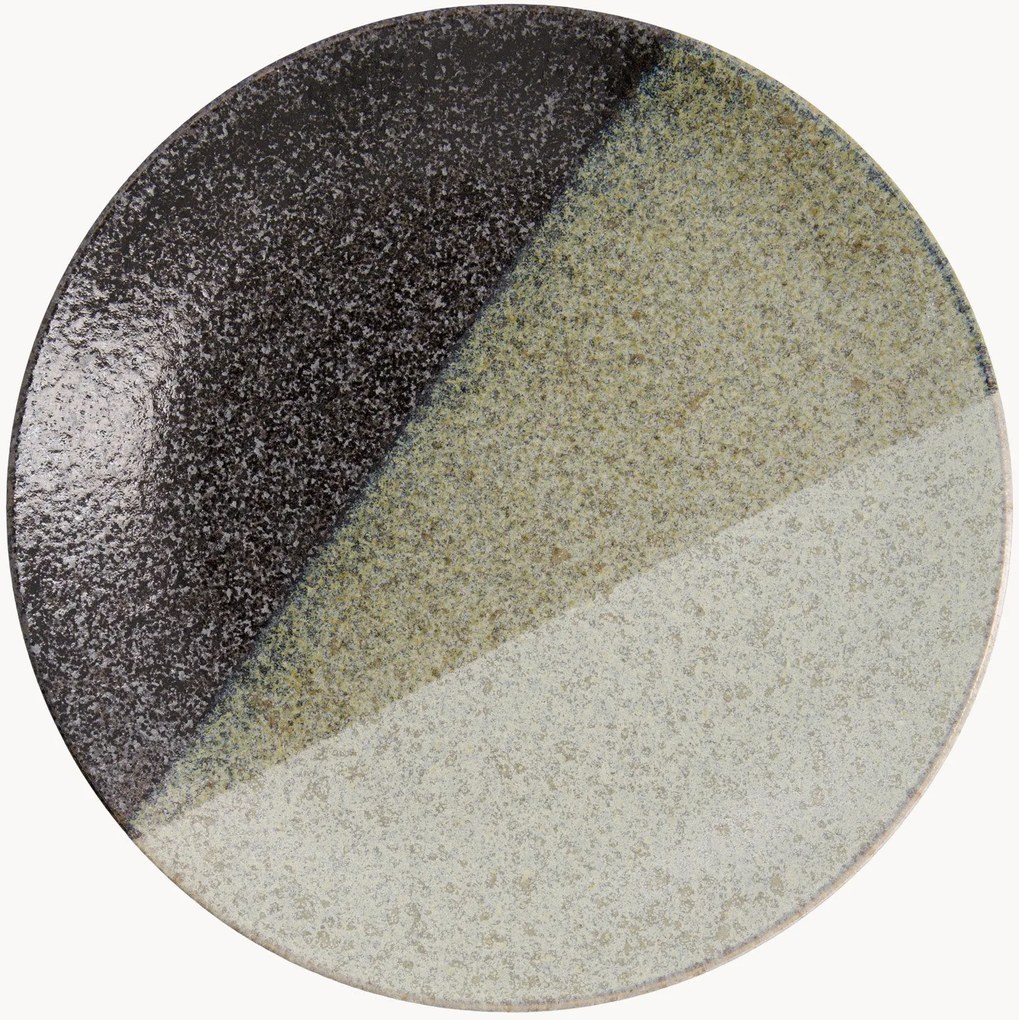 Pratos redondos em cerâmica Oboro Yamakage, conjunto de 3