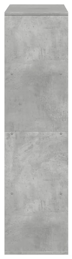 Estante 100x33x125,5 cm derivados de madeira cinzento cimento