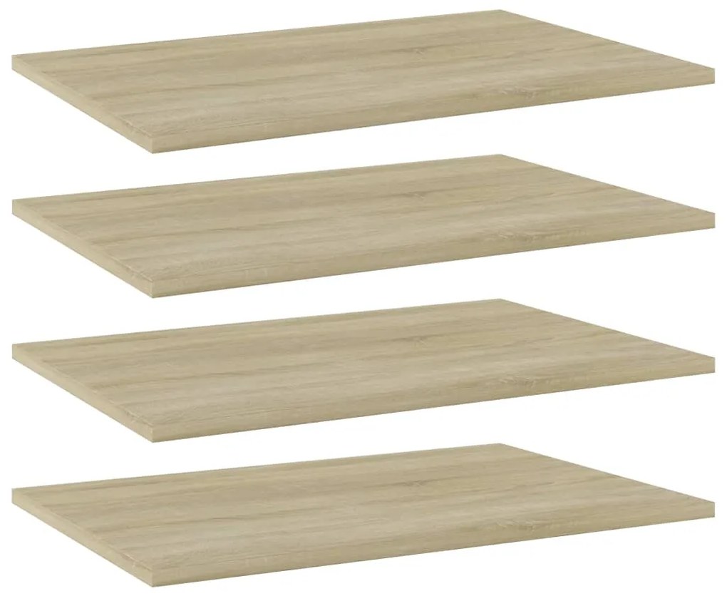 Prateleiras estante 4pcs derivados de madeira carvalho sonoma