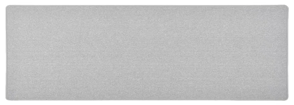vidaXL Tapete/passadeira 50x150 cm cinzento-claro