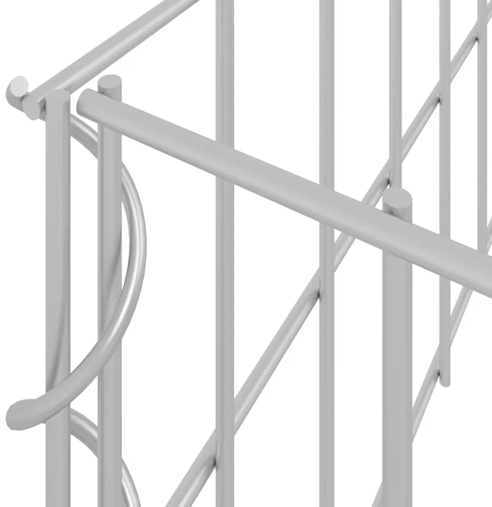 Canteiro elevado/cesto gabião 400x100x20 cm aço galvanizado