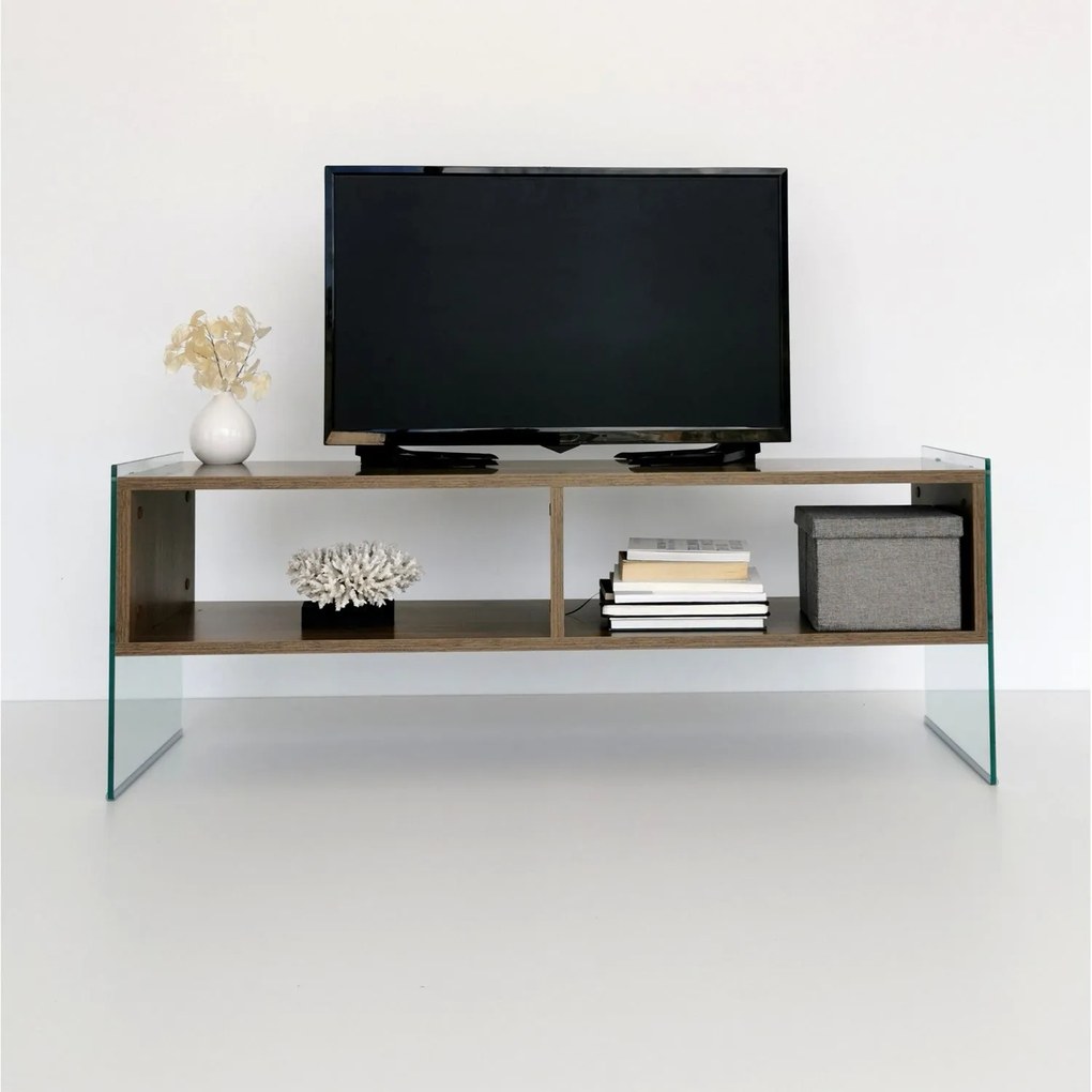 Móvel para TV TV404 – Nogueira – 120x45x35 cm