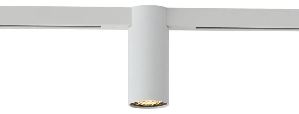 Foco moderno branco para sistema de calha monofásico GU10 35mm - Slimline Nubee Honey