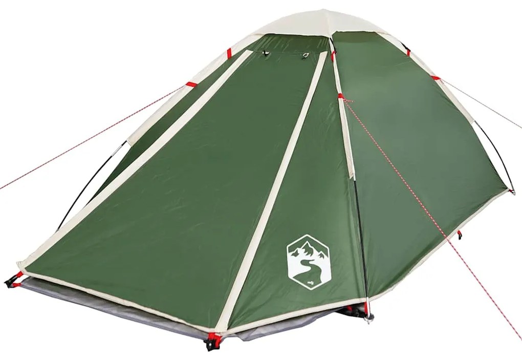 Tenda de campismo cúpula para 2 pessoas impermeável verde