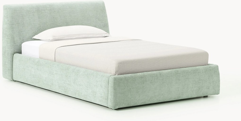 Cama de solteiro estofada Cloud