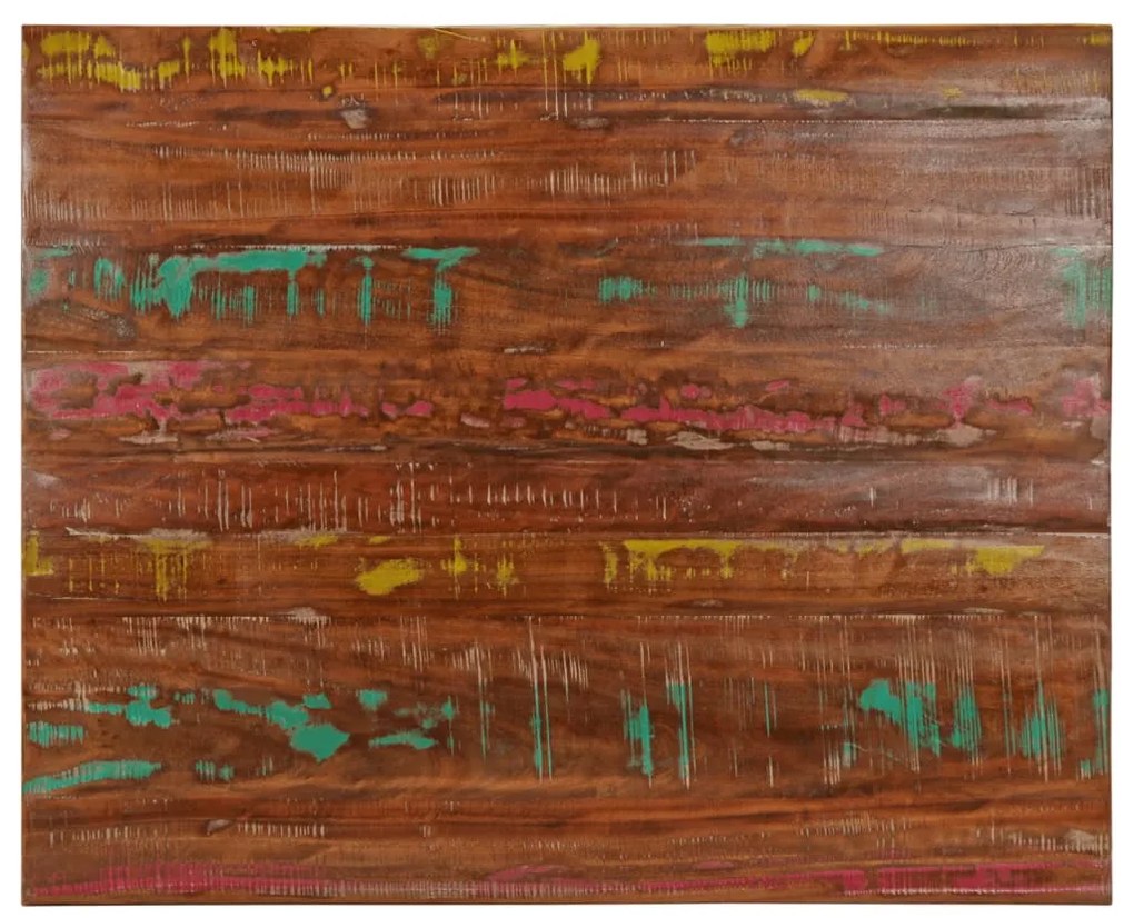 vidaXL Tampo de mesa retangular 90x80x3,8 cm madeira recuperada maciça
