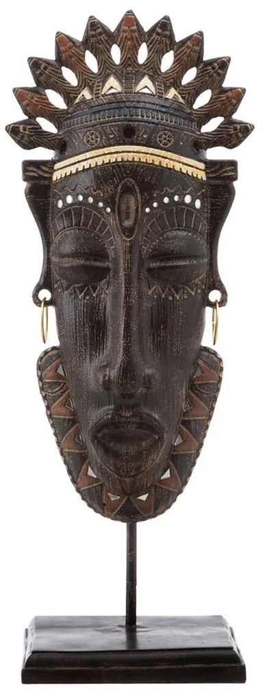 Figura Decorativa 22 X 16 X 57 cm Africana