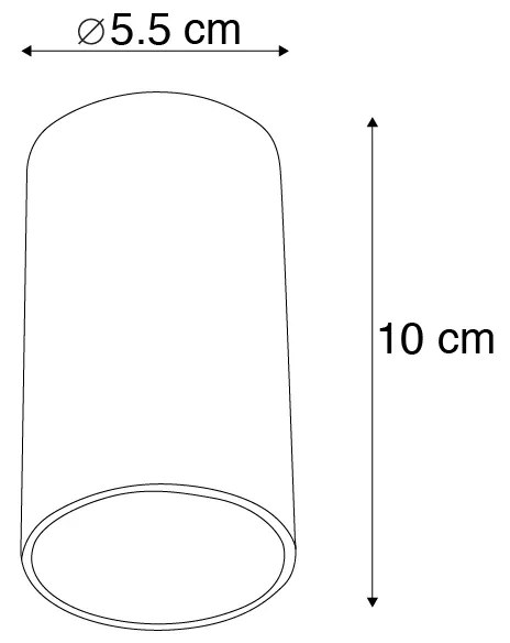 LED Foco moderno inteligente branco com lâmpada GU10 WiFi - Tuba Moderno,Design