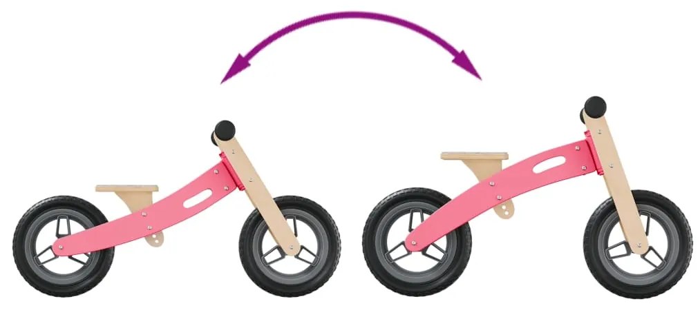 Bicicleta de equilíbrio para criança rosa