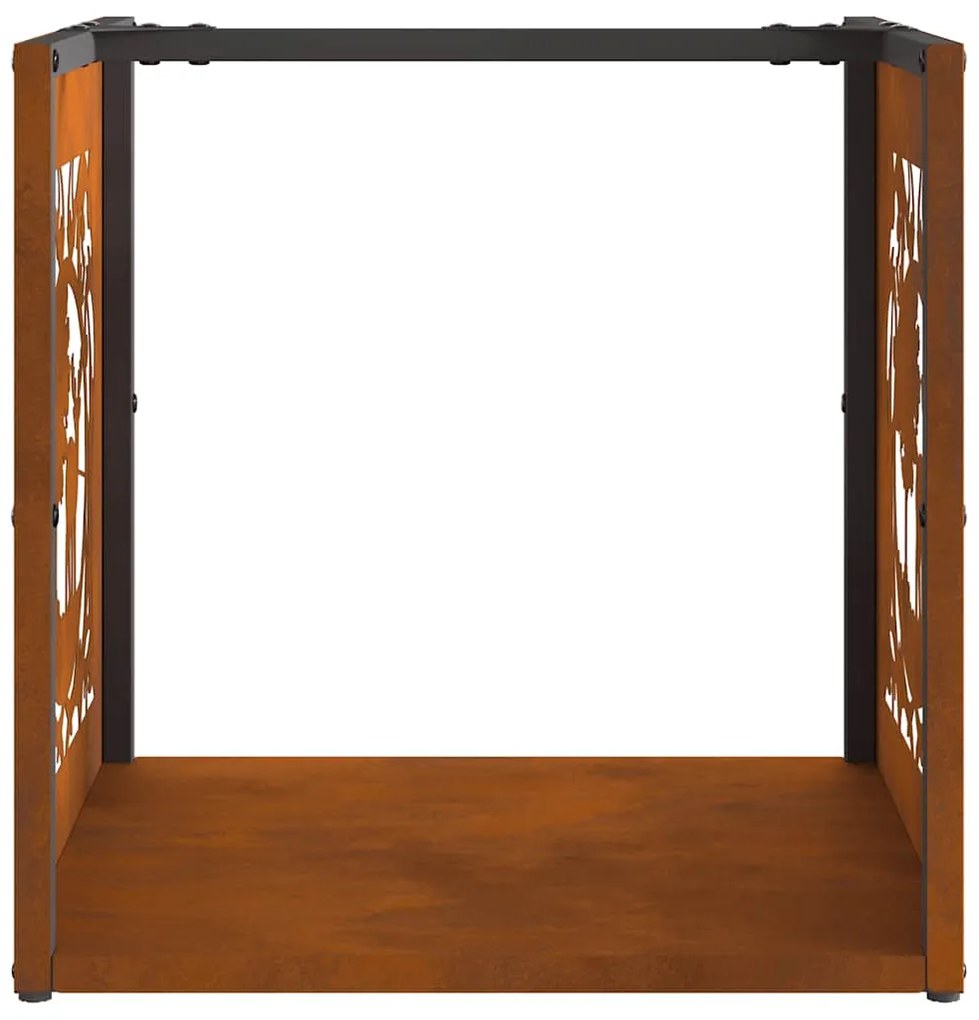 Rack Lenha 40x40x40 cm aço resistente às intempéries