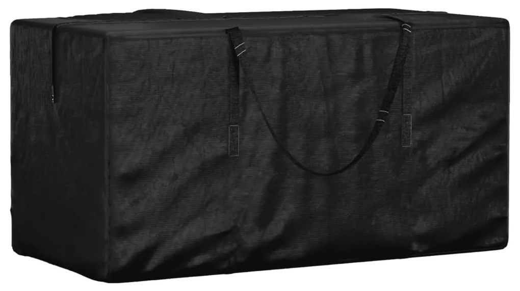 vidaXL Saco arrumação p/ almofadões jardim 150x75x75 polietileno preto